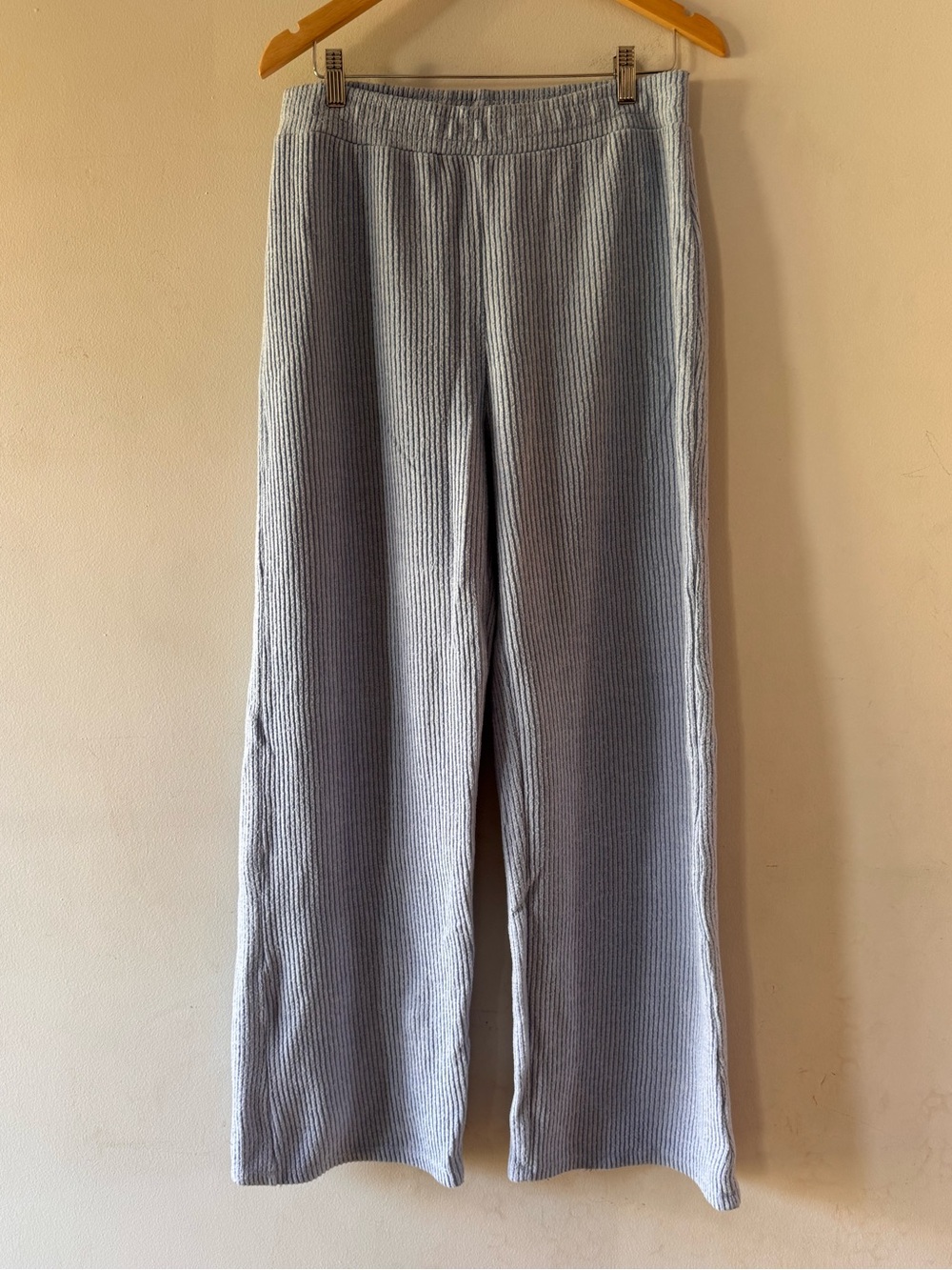 Clockhouse Wide Leg Ribbed Lounge Pants, Sz Large, pastel sweatpants athleisure